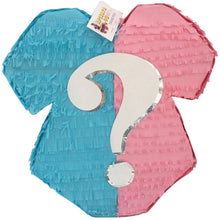 Load image into Gallery viewer, Pink & Blue Gender Reveal Pinata Baby Theme Baby Onesie Theme