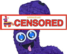 Load image into Gallery viewer, APINATA4U LLC - Penis Adult Pinata | Purple Color | Ideal for Bachelorette Party | Made with High Quality Cardboard | Over The Hill Gag Gift | Size - 20'' Tall | Easy to Use & Fill
