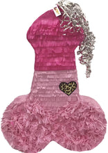 Load image into Gallery viewer, 20” Tall Pink Penis Pinata Diva Themed Bachelorette Adult Party Over The Hill Gag Gift