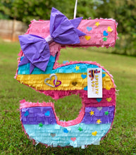 Load image into Gallery viewer, Large Number Five Pinata Fifth Birthday
