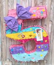 Load image into Gallery viewer, Large Number Five Pinata Fifth Birthday
