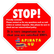 Load image into Gallery viewer, 20” Tall Number One Pinata Watermelon Theme Red Color