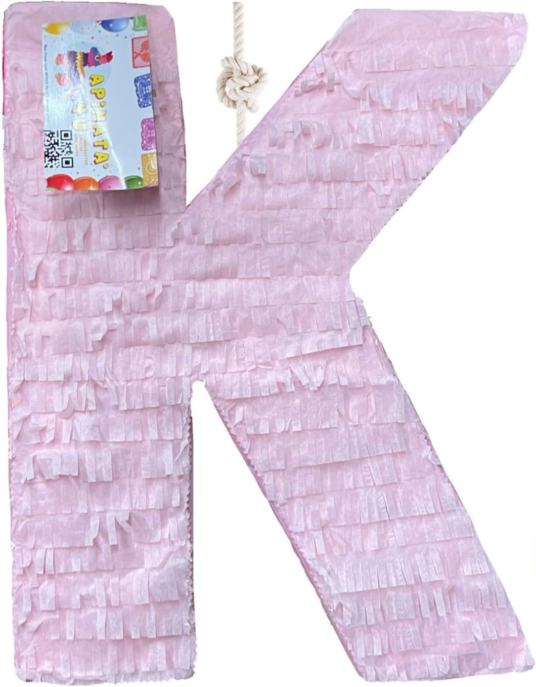 Letter K Pinata Light Pink Color Teens Party Princess Party Birthday Supplies Decorations