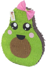 Load image into Gallery viewer, Girly Avocado Pinata with Pink Bow
