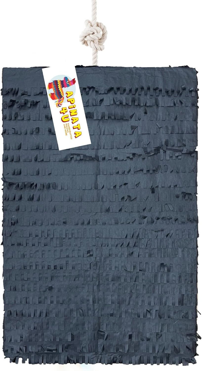 Rectangle Pinata Black Color Blank Solid Great for Diy Decorate Your O ...
