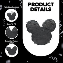 Load image into Gallery viewer, Mouse Ears Pinata Black Color Pink Bow Mouse Themed Birthday Party
