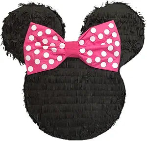 Mouse Ears Pinata Black Color Pink Bow Mouse Themed Birthday Party (Copy)