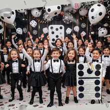 Load image into Gallery viewer, Large Domino Piece Pinata 20&quot; Tall Domino Theme Party Decoration White &amp; Black Color Dominoe Game Themed Happy Birthday
