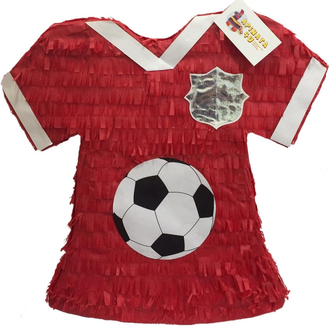 Red Soccer Jersey Pinata