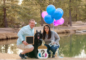 Gender Reveal Baby Bottle Pinata - Adorable Footprints Design for Your Gender Reveal Party, Unveil He or She with Exciting Decorations