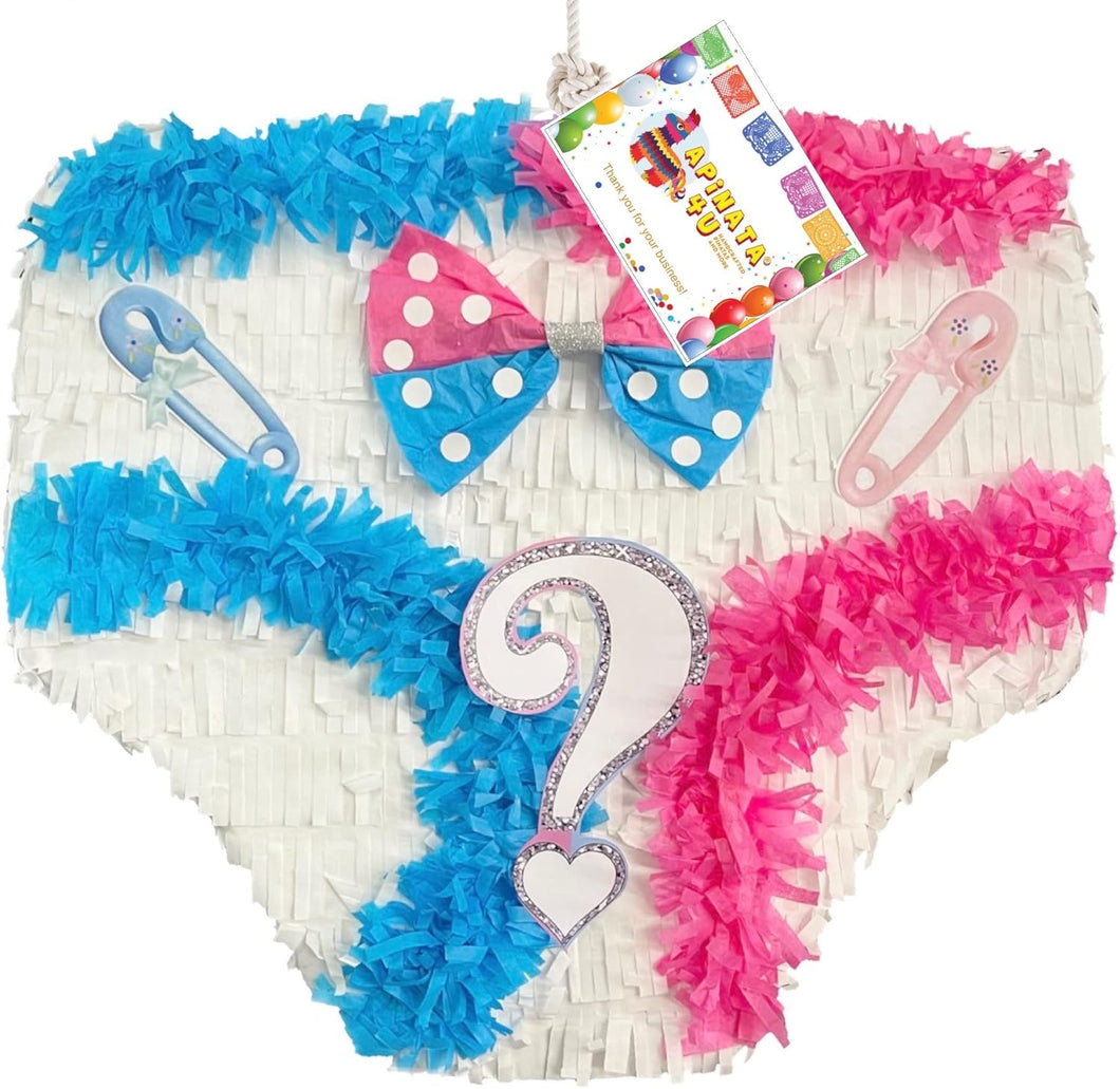 Gender Reveal Baby Diaper Pinata