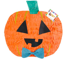 Load image into Gallery viewer, Two Sided Pumpkin Pinata Fall Gender Reveal What Will Our Little Pumpkin Be?
