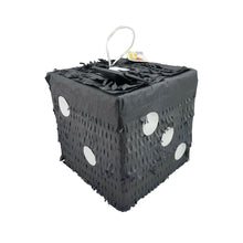 Load image into Gallery viewer, Black Dice Pinata, Casino Themed Party Decoration, Poker Birthday Party Supplies, Las Vegas Nights Party Game Pinata, Gift for Casino Lovers
