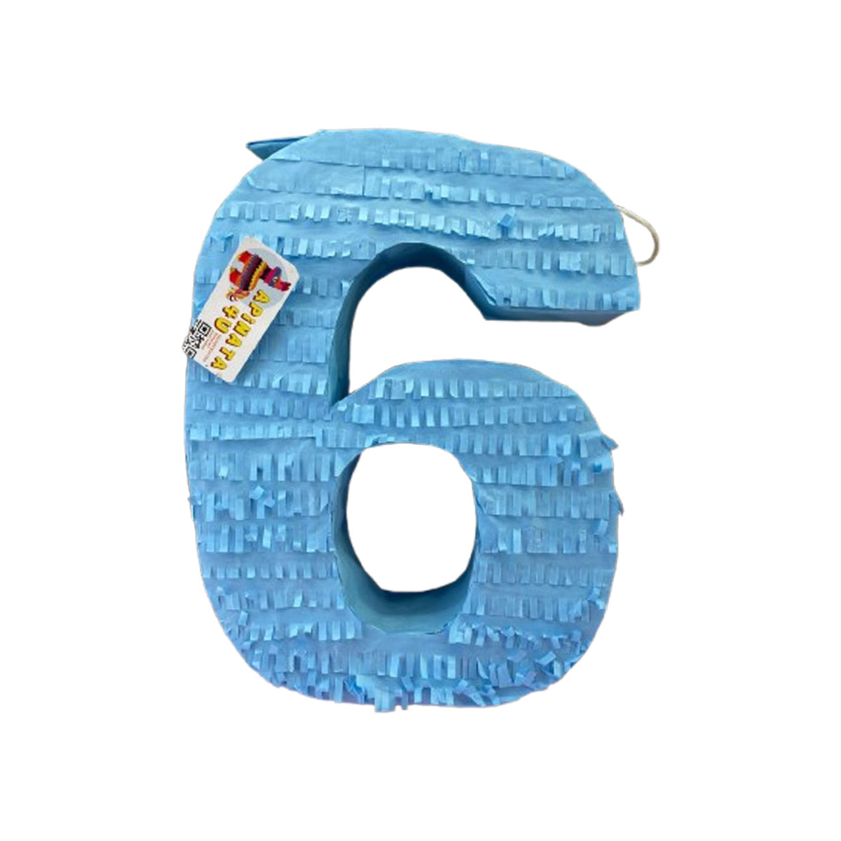 Blue Number Six Pinata, 6th Birthday Celebration Large Number Pinata K ...