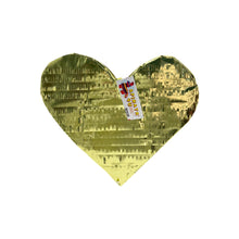 Load image into Gallery viewer, Gold Heart Pinata, Bridal Shower Party Decor, Valentines Day Gift for Girlfriend, Love Theme Glitter Confetti Pinata, Anniversary Party Gift
