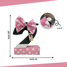 Load image into Gallery viewer, APINATA4U Pink and Black Number Two Pinata 20" Tall – 2nd Birthday Party Decoration and Party Game, Girls Birthday Party Supplies for Kids
