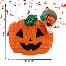 Load image into Gallery viewer, Jack-O-Lantern Pinata, Fun Halloween Party Decor, Spooky Season Party Favor, Pumpkin Pinata for Halloween Themed Birthday, Kids Party Gift
