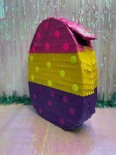 Load image into Gallery viewer, Handmade Easter Egg Pinata with Polka Dots, Easter Theme Birthday Decorations, Gender Reveal Party Celebration, Baby Showers Party Supplies
