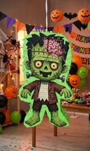 Load image into Gallery viewer, Frankenstein pinata with Halloween decorations
