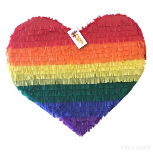 APINATA4U Rainbow Heart Pinata Party Favor Valentine's Day Pinata