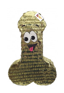 APINATA4U LLC - Penis Adult Pinata |Gold Color | Ideal for Bachelorette Party | Made with High Quality Cardboard | for Fun, Party & Game | Size - 20" Tall