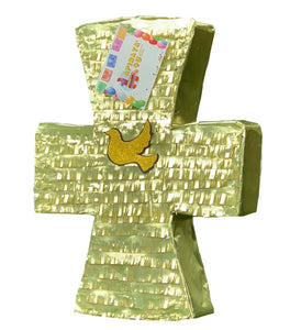 Cross Pinata 20” Tall Gold Color