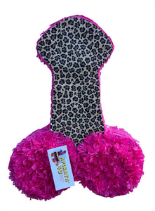 Pecker Pinata 24" Tall Cheetah and Pink Color Bachelor Bachelorette Party Favors Gag Gifts Penis Shaped