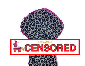 Pecker Pinata 20" Tall Cheetah and Pink Color Bachelor Bachelorette Party Favors Gag Gifts Penis Shaped