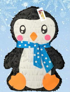 Baby Penguin Pinata with Scarf Christmas Theme Party Xmas Holiday Decoration