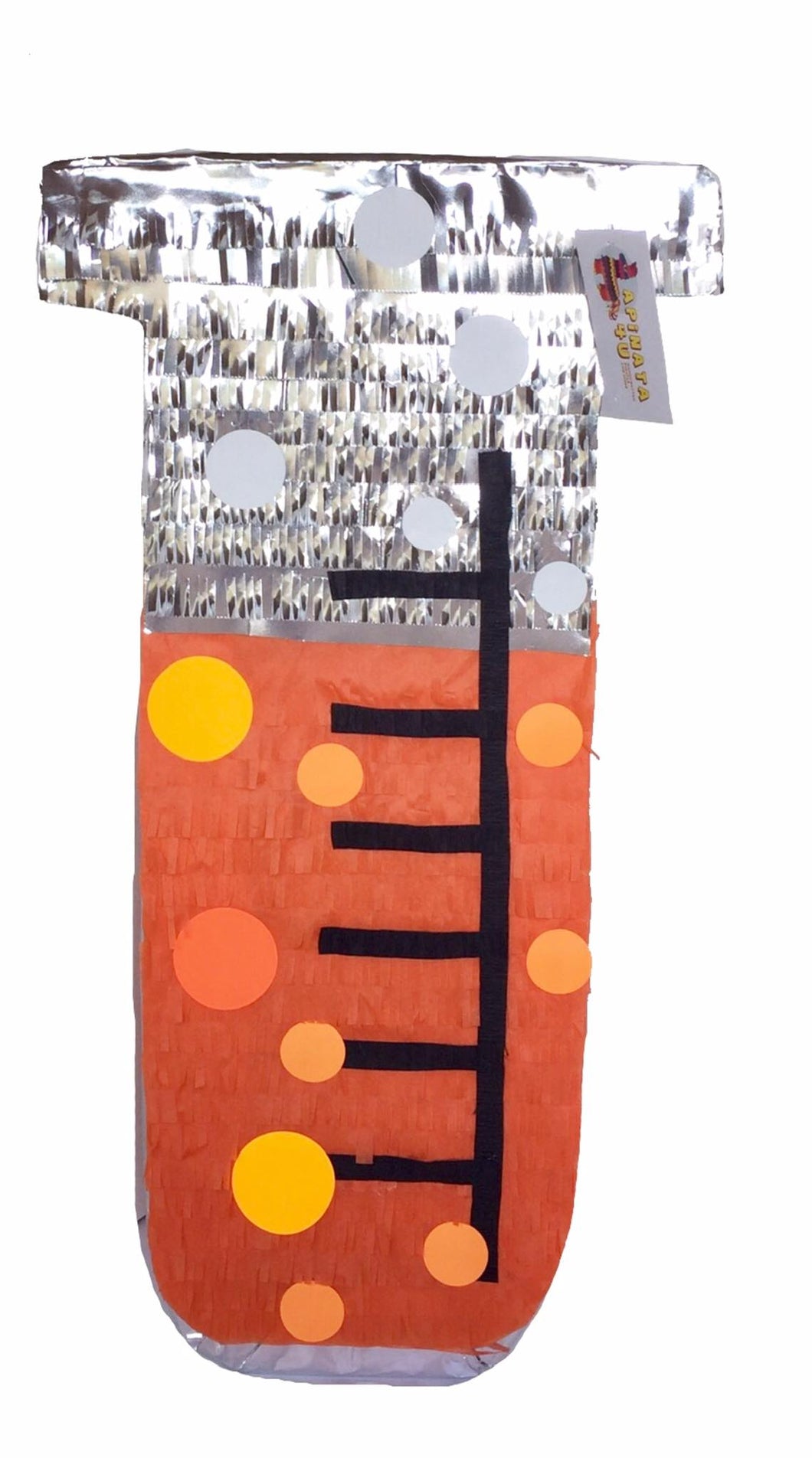 Science Tube Pinata Orange Color