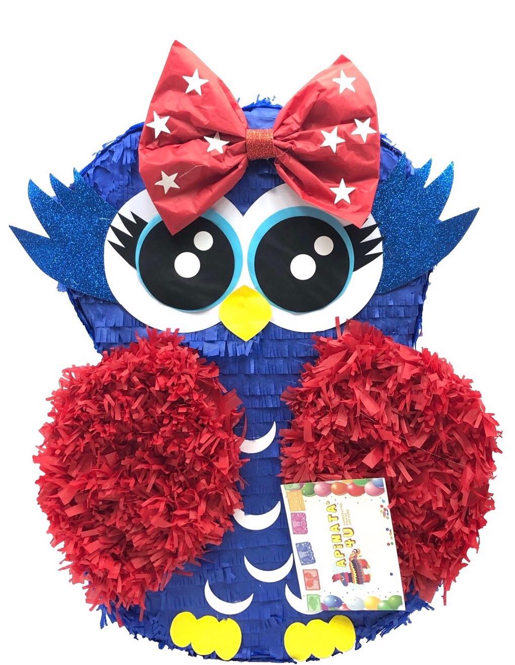 Large Owl Pinata Patriotic Theme
