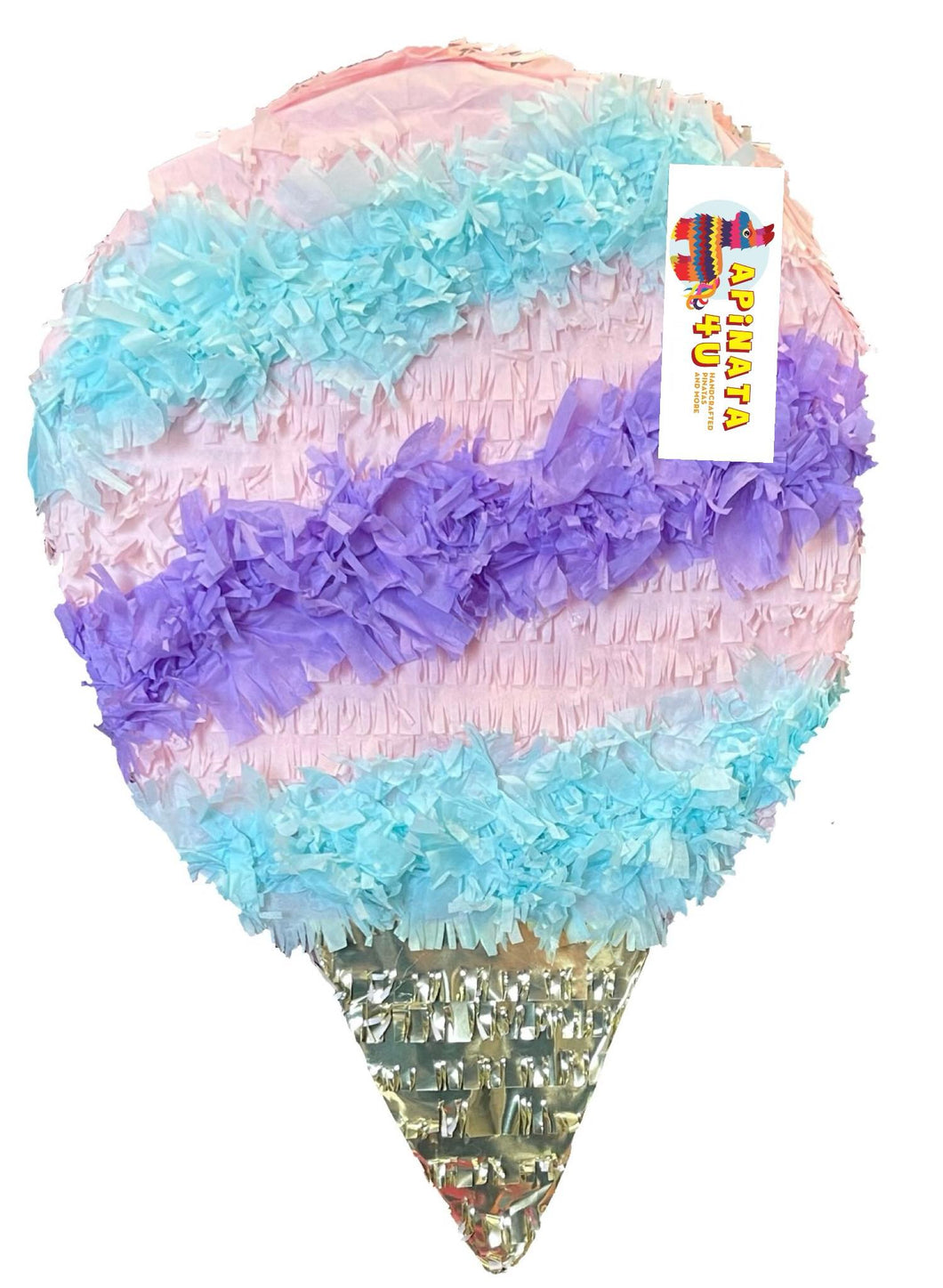 Cotton Candy Pinata Multicolored Cotton Candy Party Supplies Candy Themed Birthday
