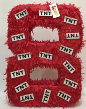 Load image into Gallery viewer, Large Number Eight Pinata TNT Theme
