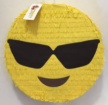 Load image into Gallery viewer, Emoticon Pinata 16&quot;  Emoticon Party Favors, Sunglasses Emoticon
