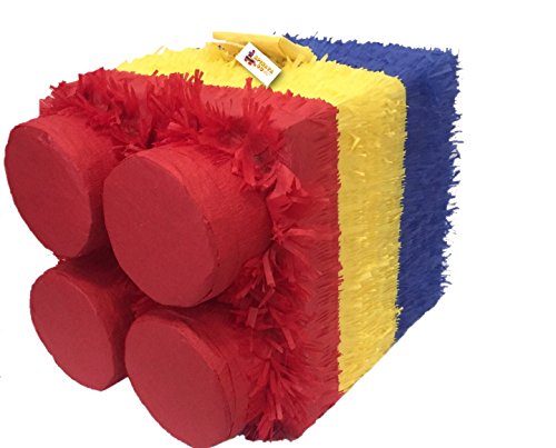 APINATA4U Multicolor Building Block Pinata Red Top