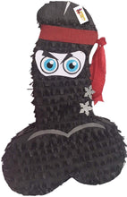 Load image into Gallery viewer, Large Penis Pinata Ninja Theme for Bachelorette Adult Party Over The Hill Gag Gift
