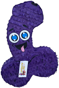 APINATA4U LLC - Penis Adult Pinata | Purple Color | Ideal for Bachelorette Party | Made with High Quality Cardboard | Over The Hill Gag Gift | Size - 20'' Tall | Easy to Use & Fill