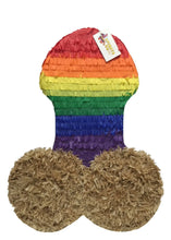Load image into Gallery viewer, Pecker Pinata Rainbow Colors LGBT Party Favor
