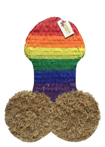 Pecker Pinata Rainbow Colors LGBT Party Favor