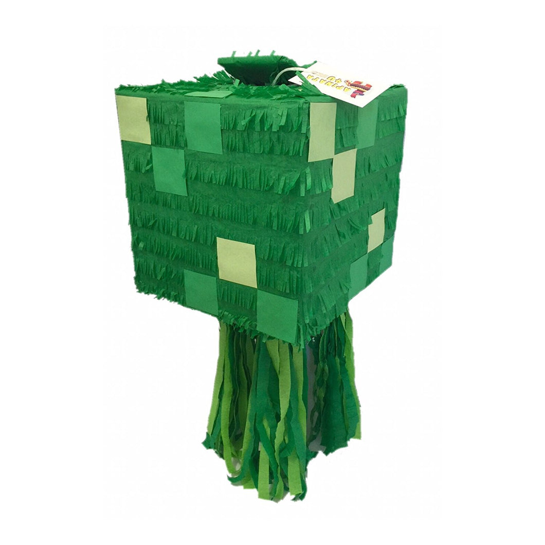 Green Box Pinata Handcrafted Custom Fully Assembled Ready to USE