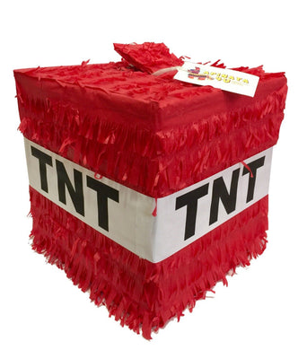 Cube TNT Pinata Red Color