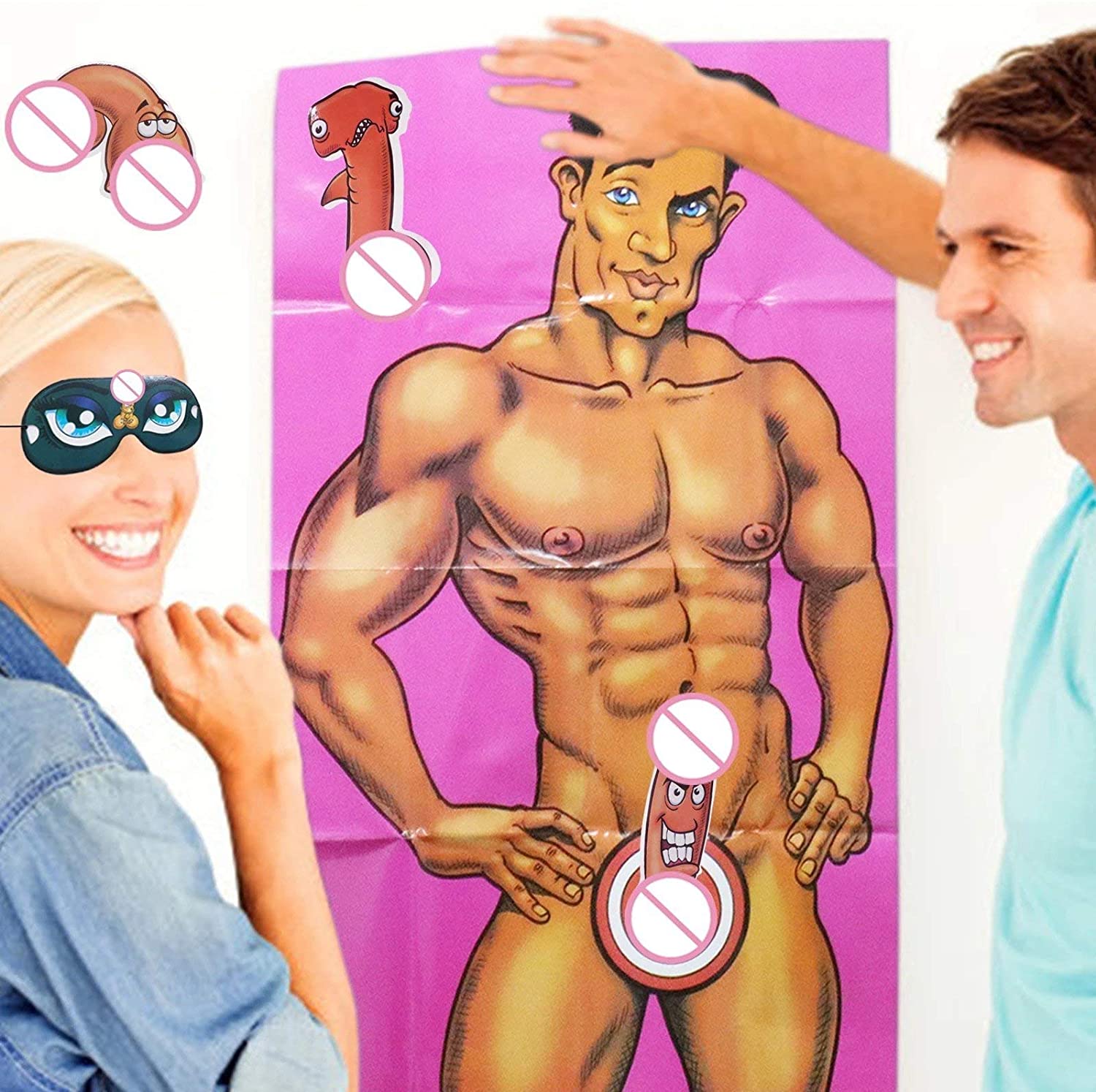 Junk on The Hunk Poster | Sex Toy | Bachelorette Game APINATA4U Junk on The Hunk Poster | Sex Toy | Bachelorette Game APINATA4U