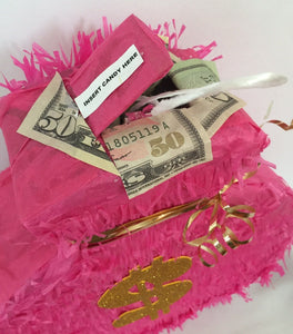 Pink Money Bag Theme Pinata