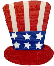 Load image into Gallery viewer, July 4th Patriotic Hat Pinata 20” Tall
