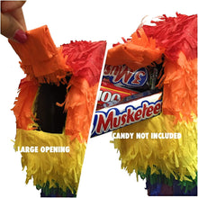 Load image into Gallery viewer, Penis Pinata Fiesta Colored with Mustache for Bachelorette Adult Party Over The Hill Gag Gift
