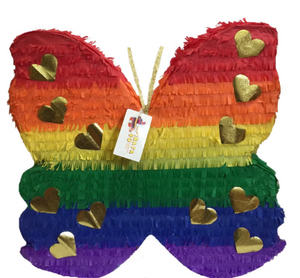 Pink & Gold Butterfly Pinata