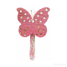 Load image into Gallery viewer, Pink &amp; Gold Butterfly Pinata
