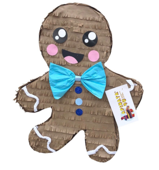 Ready to Ship Gingerbread Man Pinata Christmas Theme Party Favors