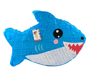 Large Shark Pinata Blue Color for Shark Themed Birthday Party