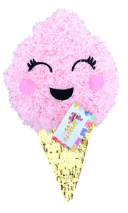 Cotton Candy Pinata Pink & Gold Color Candy Themed Birthday Party Candy Party Decoration Photo Prop